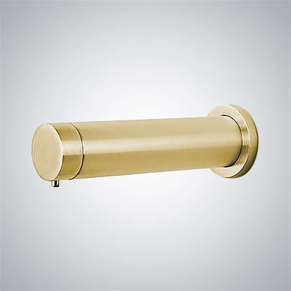 Fontana Cancun Wall Mount Commercial Automatic Soap Dispenser In Brushed Gold